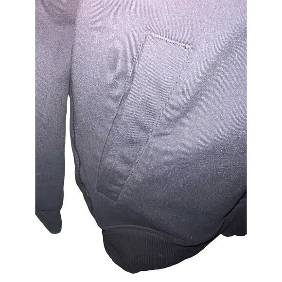 Lululemon Black Zip Front w/Herringbone Sleeves & Collar Jacket Mens  L - Picture 4 of 10